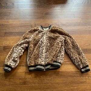 kids 10 to 12 leopard jacket